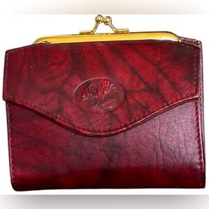 Vintage Buxton’s Leather Coin Purse Card Organizer Wallet
